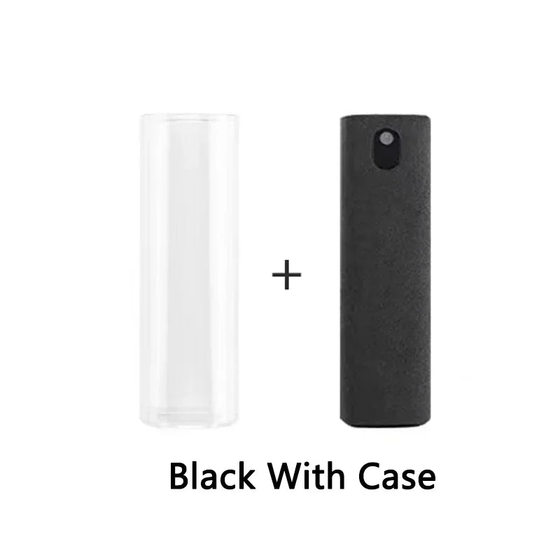 Multifunction 2 In 1 Phone Screen Spray Cleaner For Phones Tablet Laptop Computer Screen Dust Removal Microfiber Cloth Set