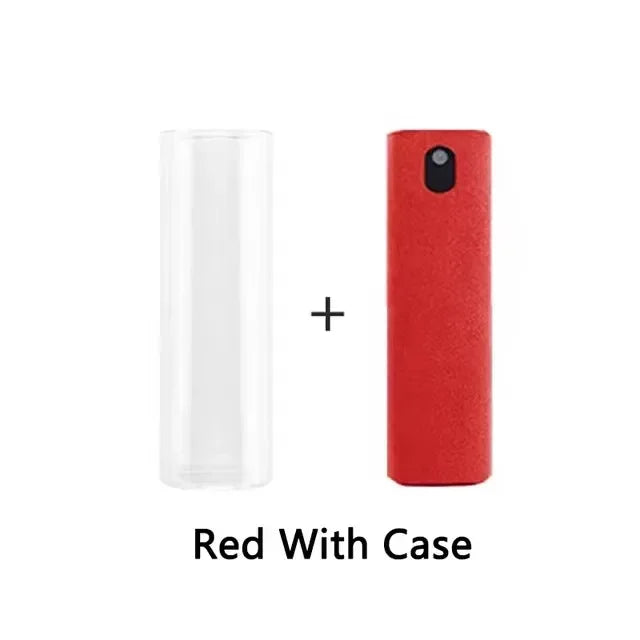 Multifunction 2 In 1 Phone Screen Spray Cleaner For Phones Tablet Laptop Computer Screen Dust Removal Microfiber Cloth Set